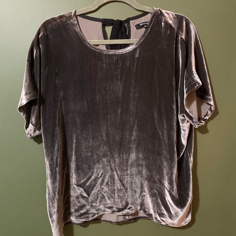 Madewell velvet top